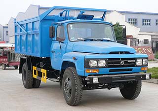 東風(fēng)140尖頭自卸式垃圾車(chē)